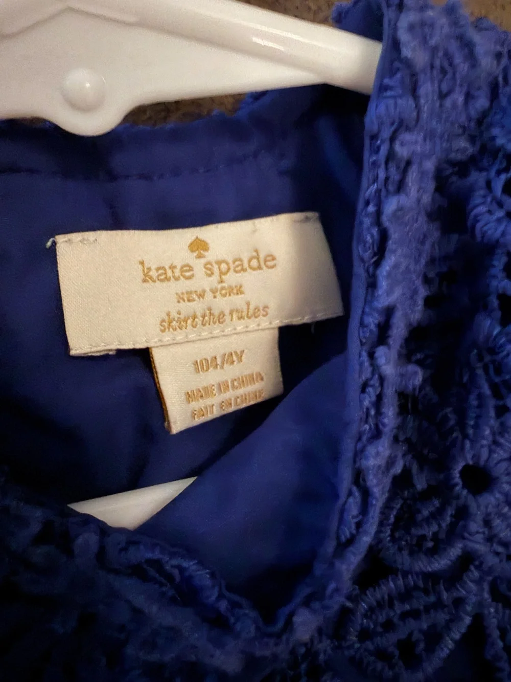 kate spade navy blue lace dress